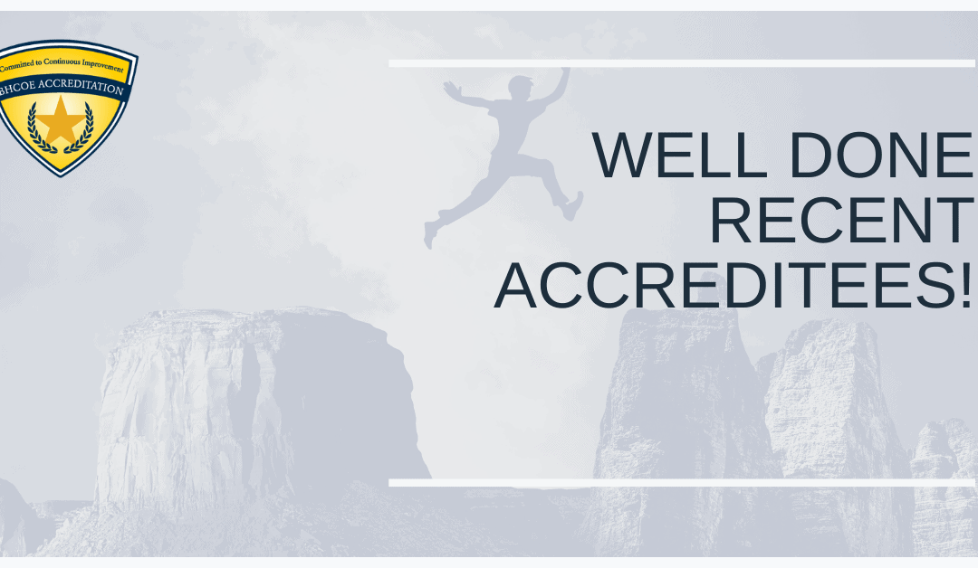 BHCOE April 2021 Accreditation Announcements