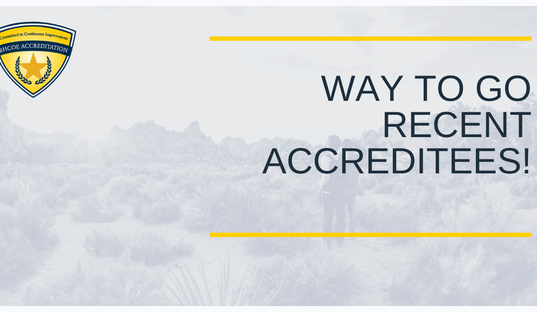 BHCOE June 2021 Accreditation Announcements