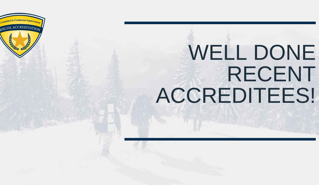 BHCOE January 2022 Accreditation Announcements