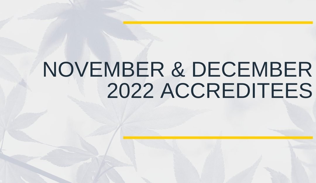BHCOE November and December 2022 Accreditation Announcements